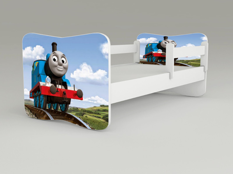 Detská posteľ s odnímateľnými zábranami Tomáš